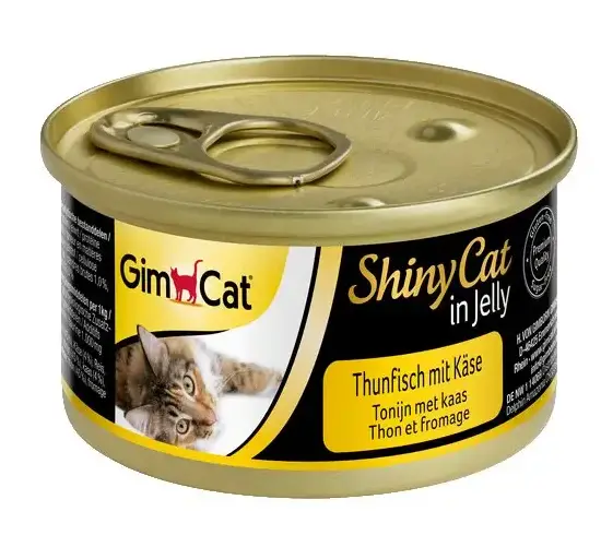 GimCat Shiny Cat консерви для кішок 70 г (тунець і сир)1