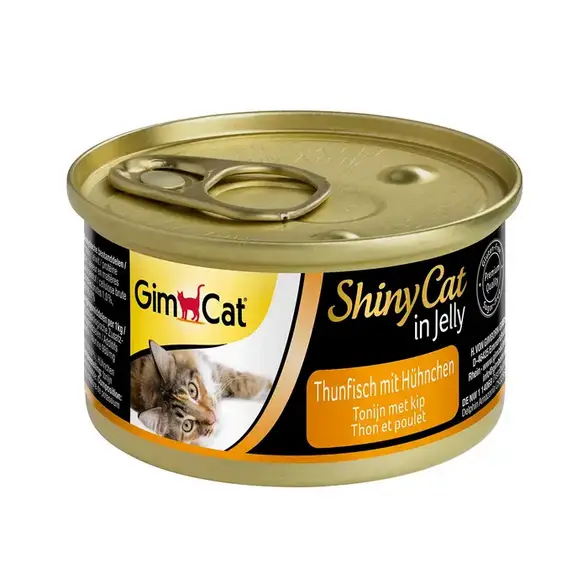 GimCat Shiny Cat консерви для кішок 70г (курица и тунец)1