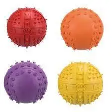 Trixie TX-34841 М'яч голчастий гумовий з пискавкою 6 см-іграшка для собак2