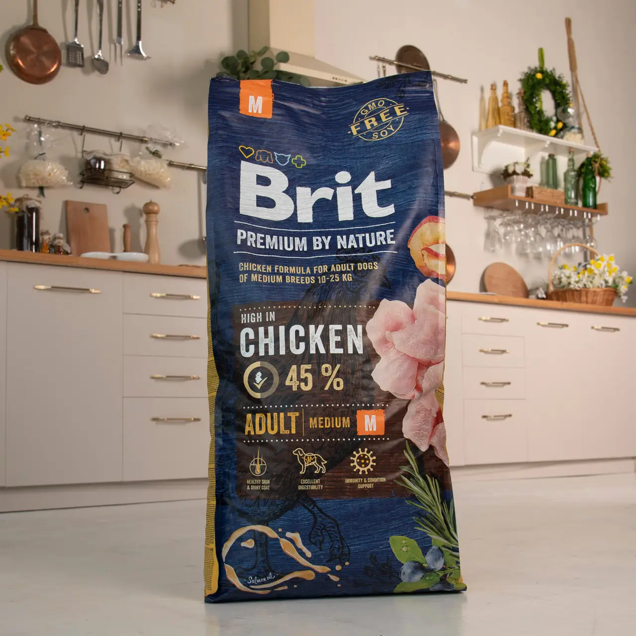 Brit Premium Adult M 15кг корм для собак середніх порід2