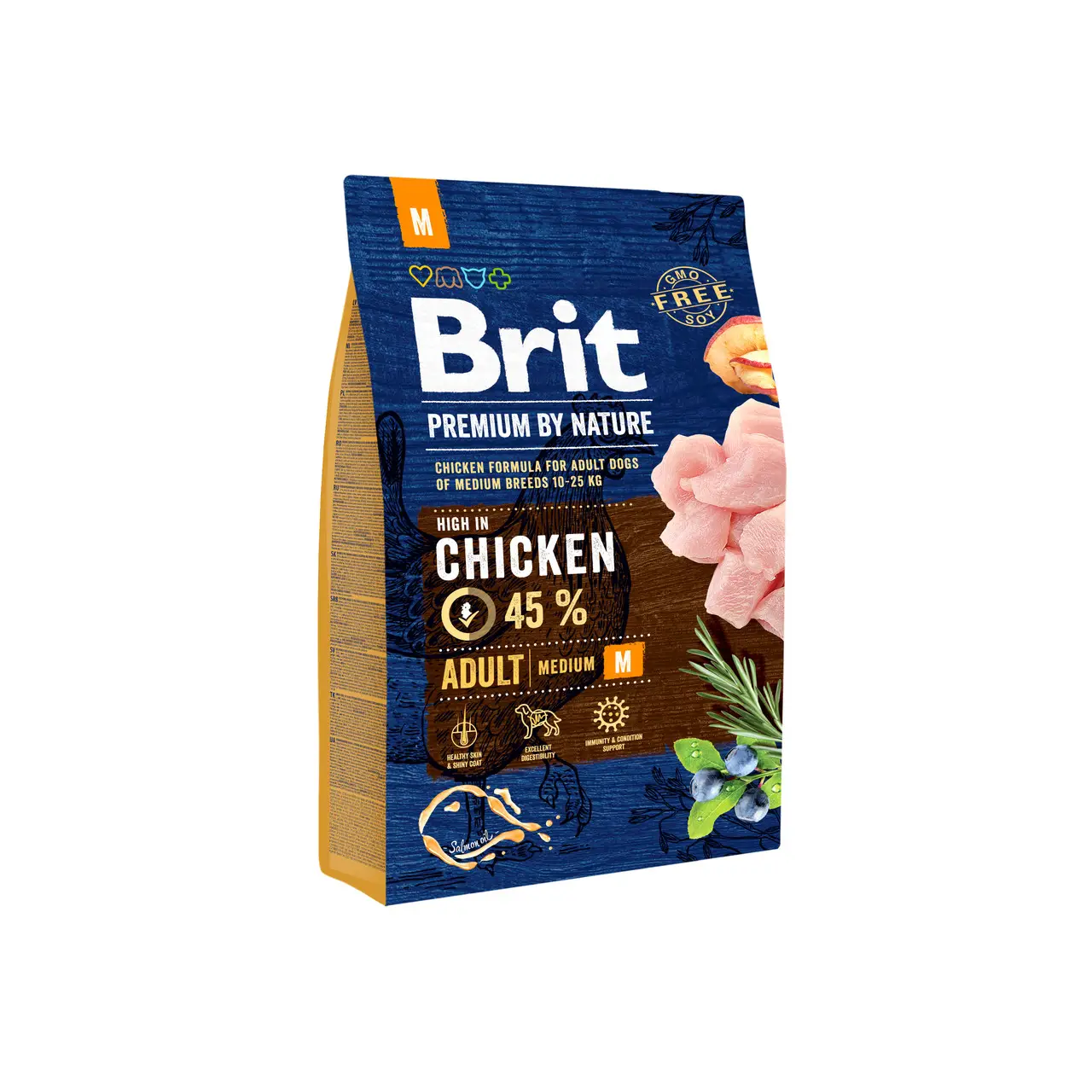 Brit Premium Adult M 3кг- корм для собак середніх порід1
