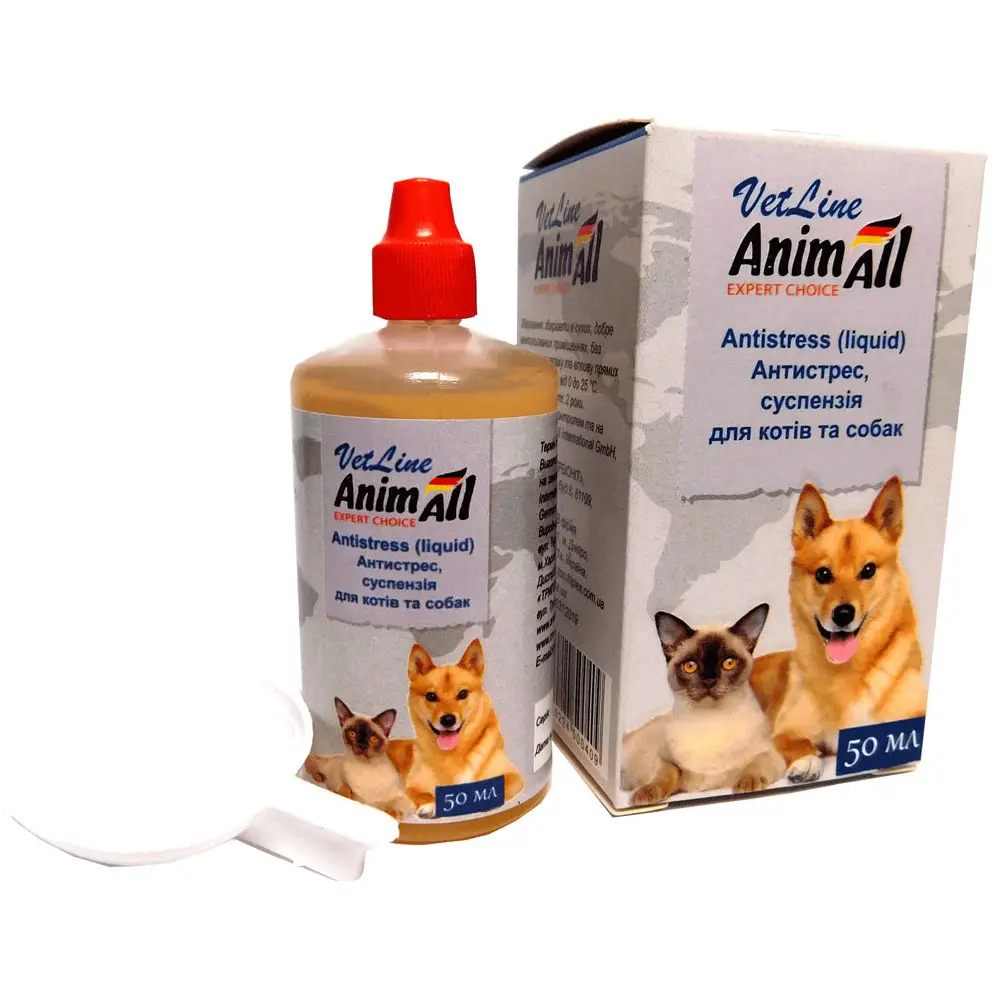 AnimAll VetLine суспензія антистреc для котів і собак, 50 мл1
