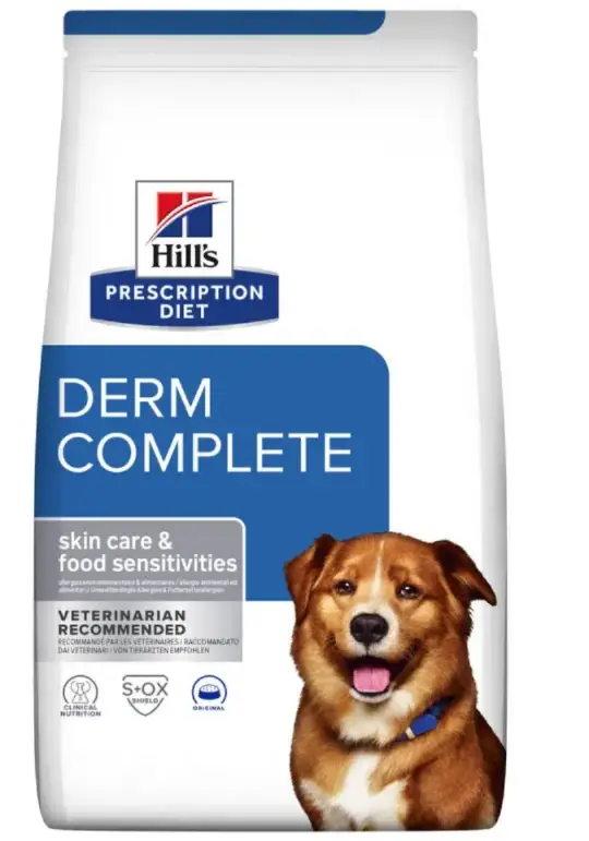 Hills Prescription Diet Canine Derm Complete-корм для собак 12 кг (алергенія, дерматит)1