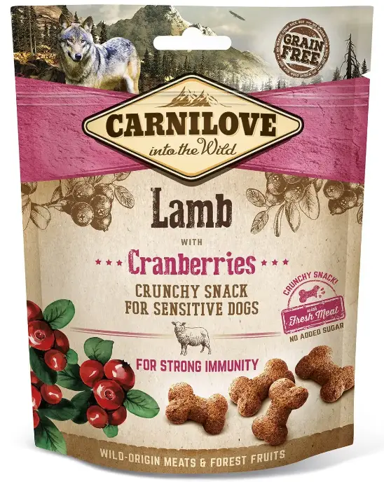 Carnilove Lamb with Cranberries 200 г (для імунітету) хрусткі ласощі для собак1