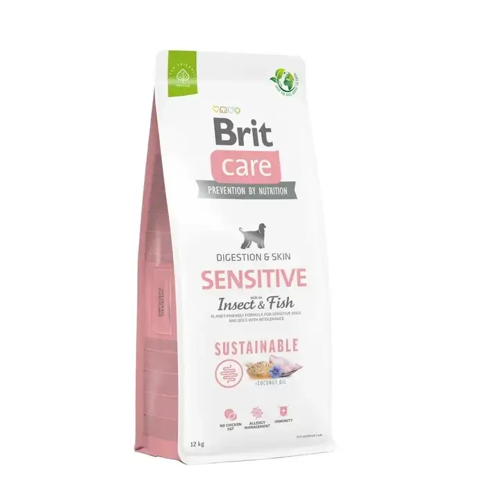 Brit Care Dog Sustainable Sensitive 12 кг для собак (риба та комахи)1
