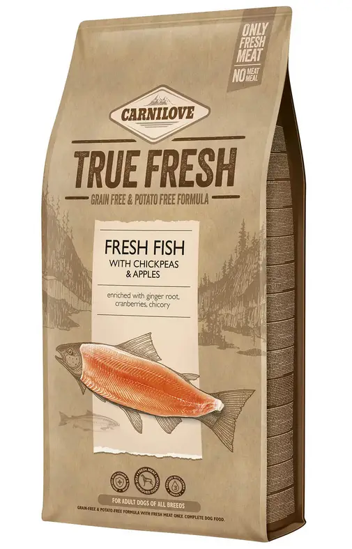 Carnilove True Fresh корм для взрослых собак всех пород 4 кг (рыба)1