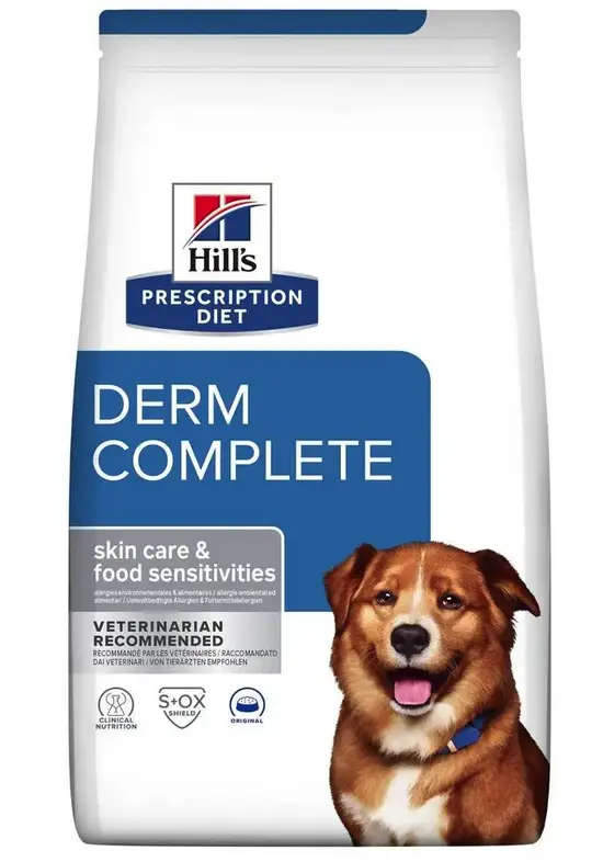 Hill’s Prescription Diet Derm Complete корм для собак при харчовій алергії та атопічному дерматиті 4 кг1