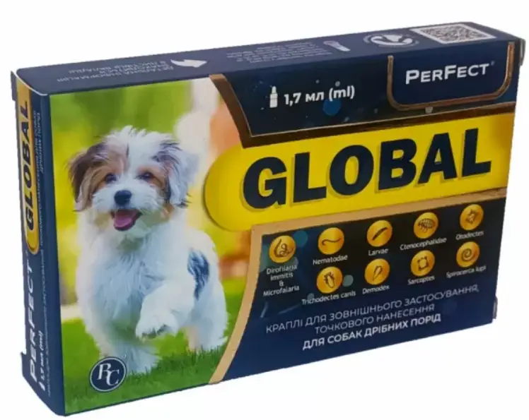 PerFect GLOBAL краплі для собак дрібних порід (1 піпетка)1