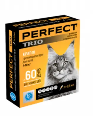 PerFect TRIO краплі протипаразитарні для котів (1 піпетка)...