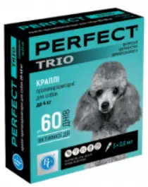 PerFect TRIO краплі протипаразитарні для собак до 4 кг (1 піпетка)1