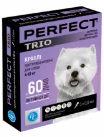 PerFect TRIO краплі протипаразитарні для собак 4-10 кг (1 піпетка)1