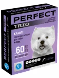 PerFect TRIO краплі протипаразитарні для собак 4-10 кг (1 піп...