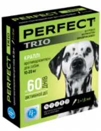 PerFect TRIO краплі протипаразитарні для собак 10-20 кг (1 пі...