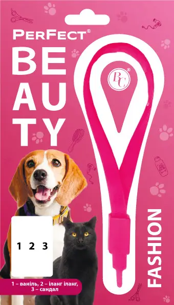 PerFect Beauty Fashion нашийник з фітотерапією для котів і дрібних порід собак (ваніль, іланг іланг, сандал)1