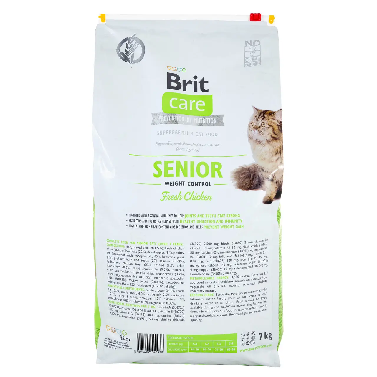Brit Care Cat GF Senior Weight Control, 7 кг (контроль ваги для дорослих котів)2