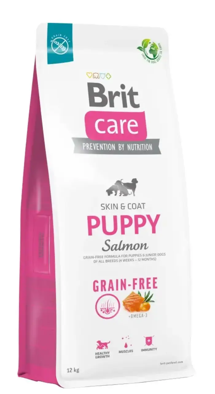 Brit Care Grain-free Puppy Salmon 12 кг беззерновий корм для цуценят із лососем1