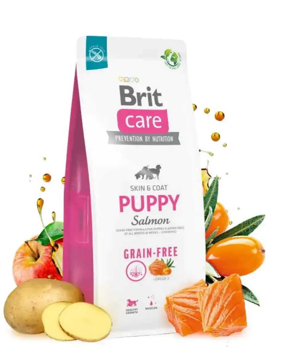 Brit Care Grain-free Puppy Salmon 12 кг беззерновий корм для цуценят із лососем3