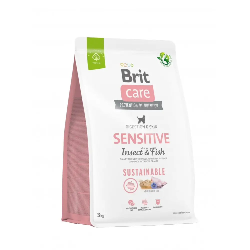 Brit Care Dog Sustainable Sensitive 3 кг для собак (риба та комахи)1