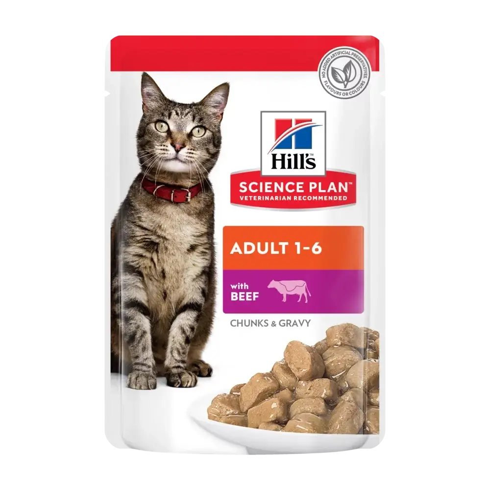 Hill's Science Plan Adult паучі для котів з яловичиною 85г*12...