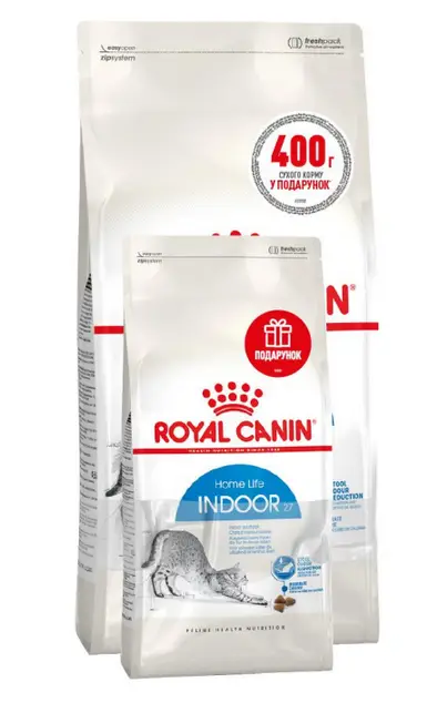 Royal Canin Indoor 2 кг + 400 г корм для котів, що мешкають у приміщенні1