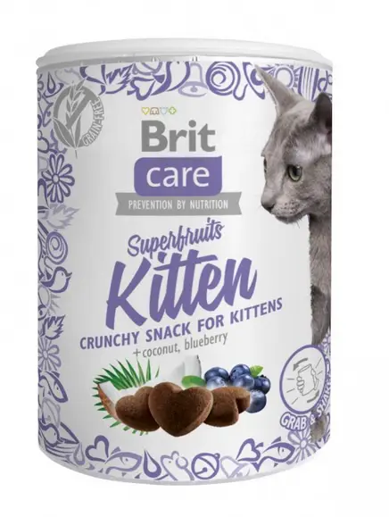 Brit Care Cat Snack Superfruits Kitten ласощі для кошенят 100 г1