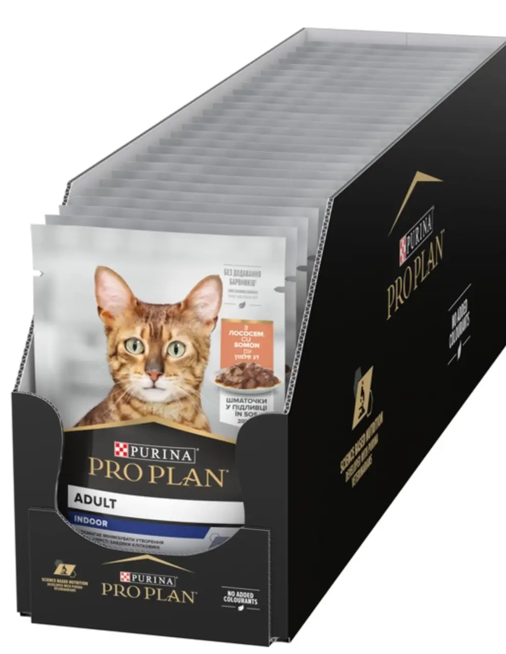 Purina Pro Plan Adult Indoor 85г*26шт паучи для кішок1