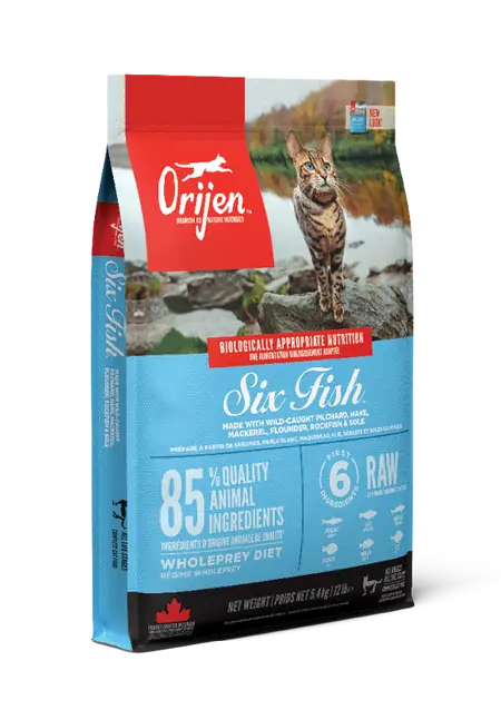 Orijen Six Fish Cat 5,4кг корм для котів ( риба )1