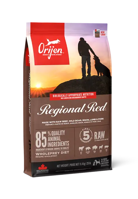 Orijen Regional Red Dog 6 кг — корм для собак і цуценят усіх порід (85% м'яса)1