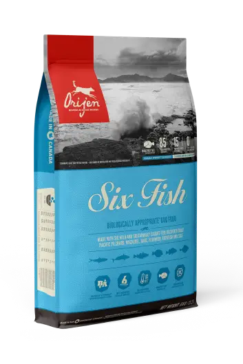 Orijen Six Fish Dogs 11,4 кг -гіпоаллергенний корм для дорослих собаки цуценят1