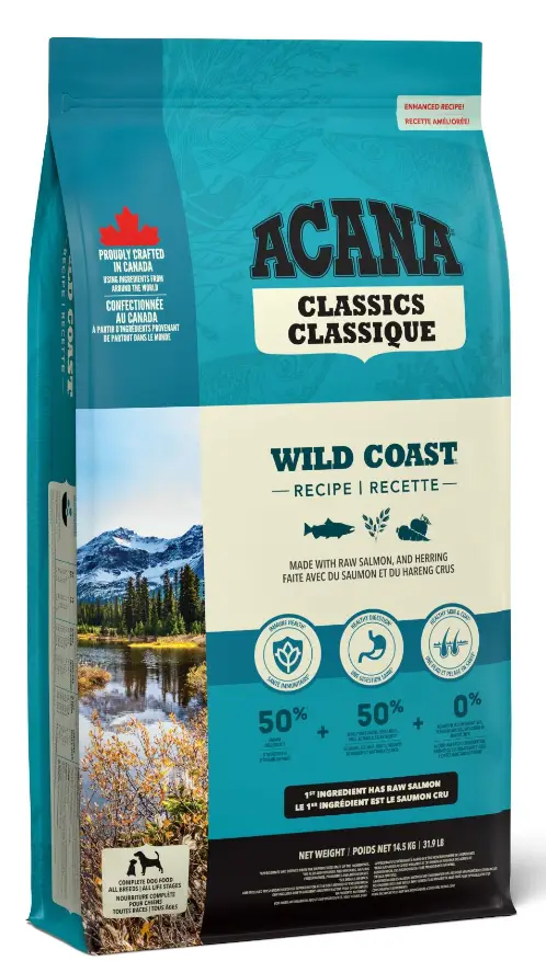 Acana Wild Coast Recipe Dog 14,5кг корм для собак с рыбой1