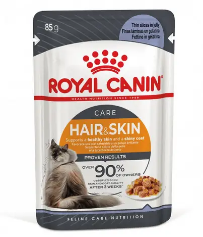 Royal Canin Intense в желе 85 г*12 шт — паучі для підтримання краси шерсті котів1