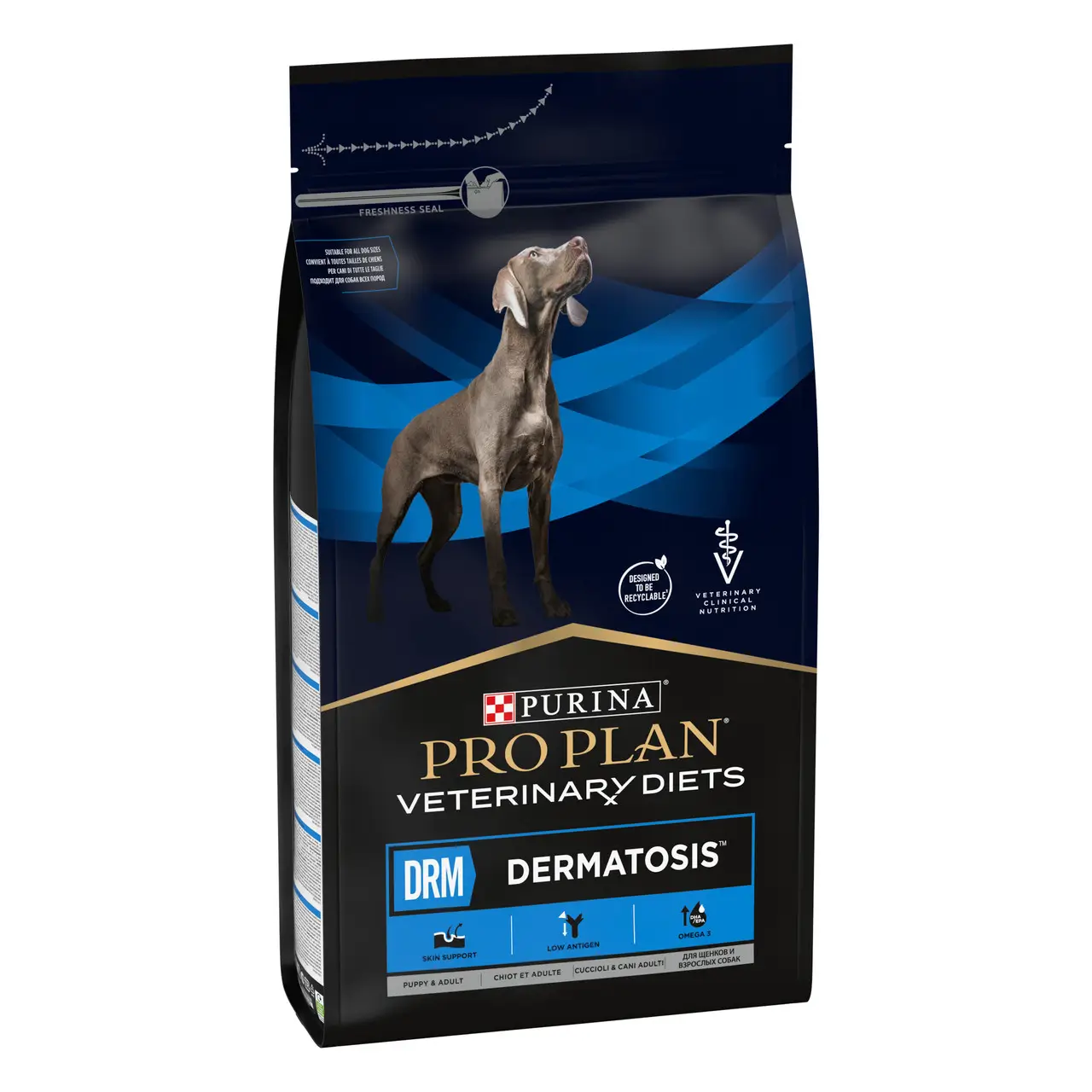 Pro Plan Veterinary Diets DRM Dermatosis корм для підтримки шкіри при дерматозах у собак 3 кг1