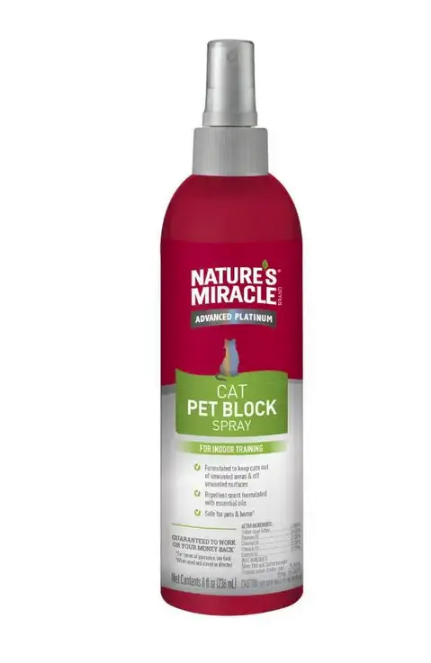 Natures Miracle Pet Block Repellent Spray - відлякуючий спрей для кішок 236 мл1