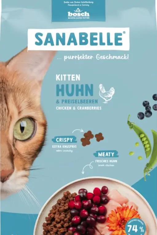Bosch Sanabelle kitten 8 кг - корм для кошенят (курка)1