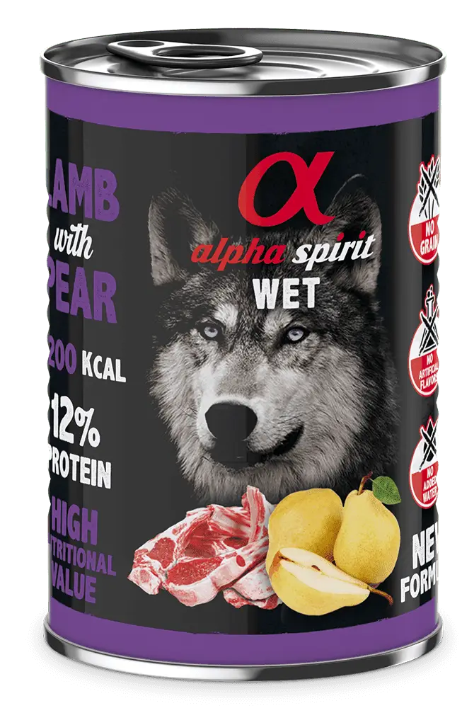 Alpha Spirit Lamb with Pear 400г консерва для собак з ягненко...