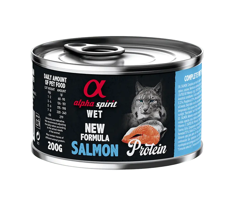 Alpha Spirit Salmon Protein 200г консерва для кошек (с лососе...
