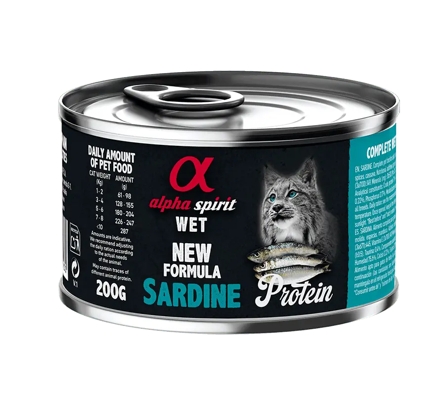 Alpha Spirit Sardine Protein 200г консерва для кошек (с сарди...