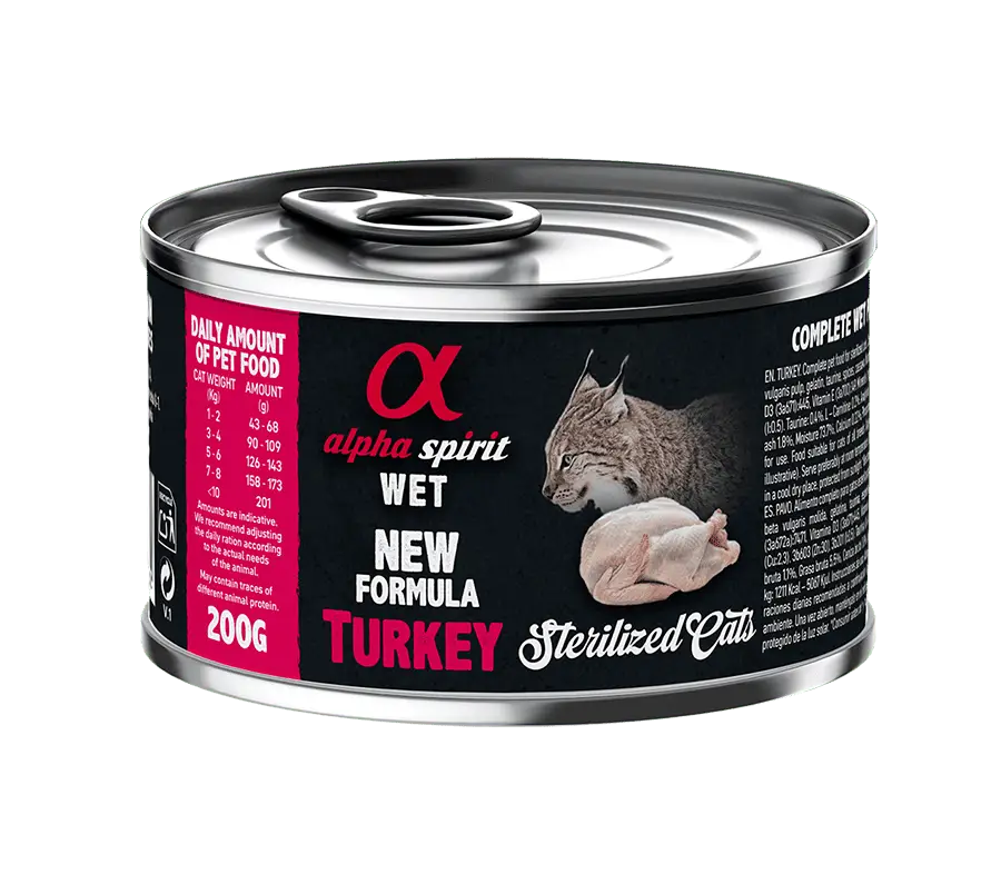 Alpha Spirit Turkey Sterilized 200г консерва для стерилизован...