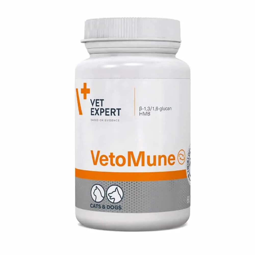 VetExpert VetoMune 60табл Добавка для підтримки імунітету у собак і кішок (58600)1
