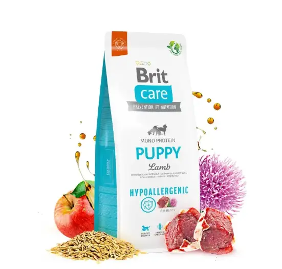 Brit Care Dog Hypoallergenic Puppy для щенков 500г (ягненок 46%)2