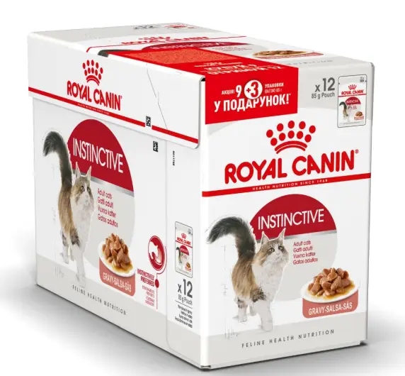 Royal Canin Instinctive (шматочки в соусі) 85г * 12шт - паучі для кішок старше 1 року1