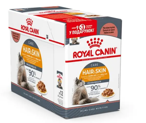 Royal Canin Hair&Skin Care у соусі 85 г*12шт — паучі для кішок1