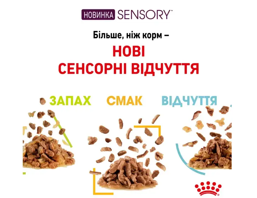 Royal Canin Sensory Gravy Multi-pack 85г*12шт паучи для кошек (кусочки в соусе)3