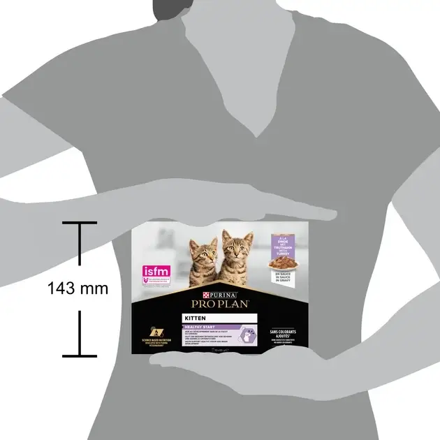 Purina Pro Plan Kitten Healthy Start паучі для кошенят 10 x 85 г (в соусі з індичкою)3
