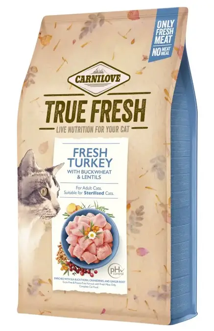 Carnilove True Fresh корм для дорослих та стерилізованих котів 4,8 кг (індичка)1