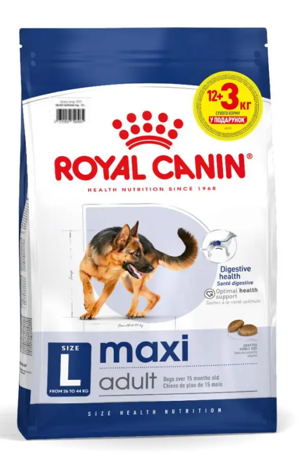 Royal Canin Maxi Adult 15кг для собак великих порід1