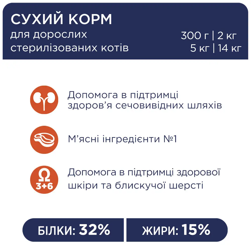 Клуб 4 лапи 700 г для стерилізованих кішок (лосось 4%)3