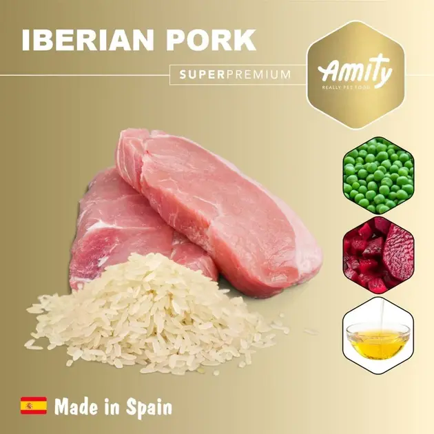 Amity Super Premium Iberian Pork корм для собак з іберійською свининою 14 кг3