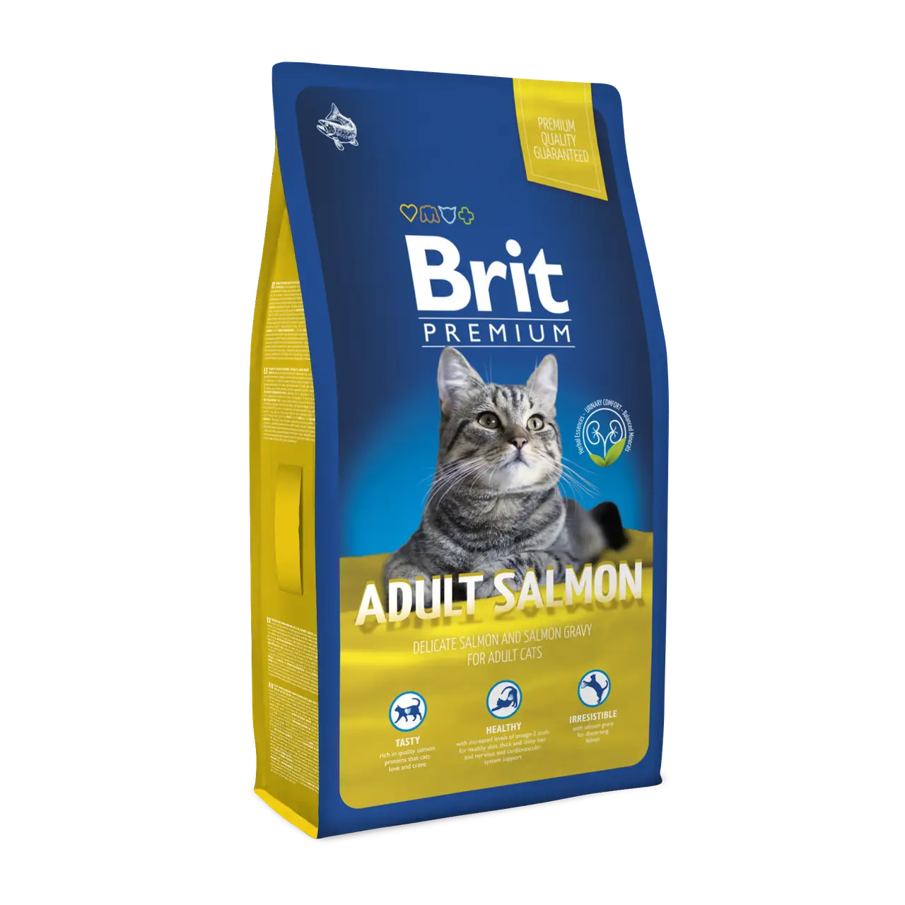 Brit Premium Cat Adult Salmon 8 кг - корм для кішок з лососем1
