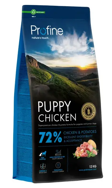 Profine Puppy Chicken 12кг- корм для цуценят і молодих собак з куркою1